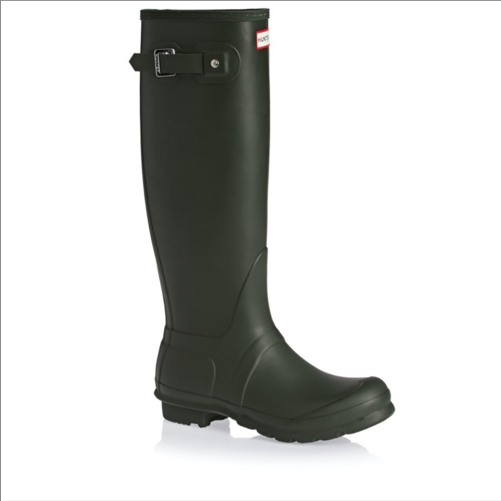 Dark Olive Matte Tall Hunter Boots